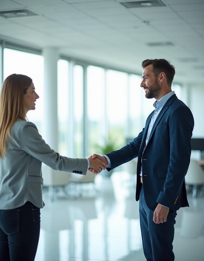 two people shaking hends